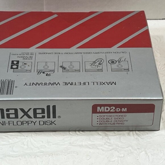 VTG Maxell Mini Floppy Disk MD2-D 10 Pieces Japan - Picture 6 of 6
